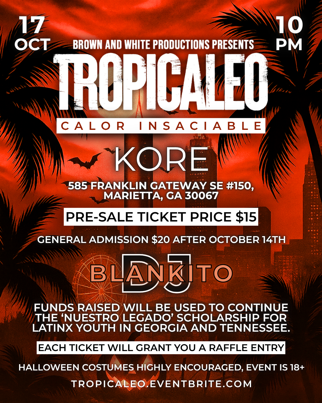 Tropicaleo event flyer