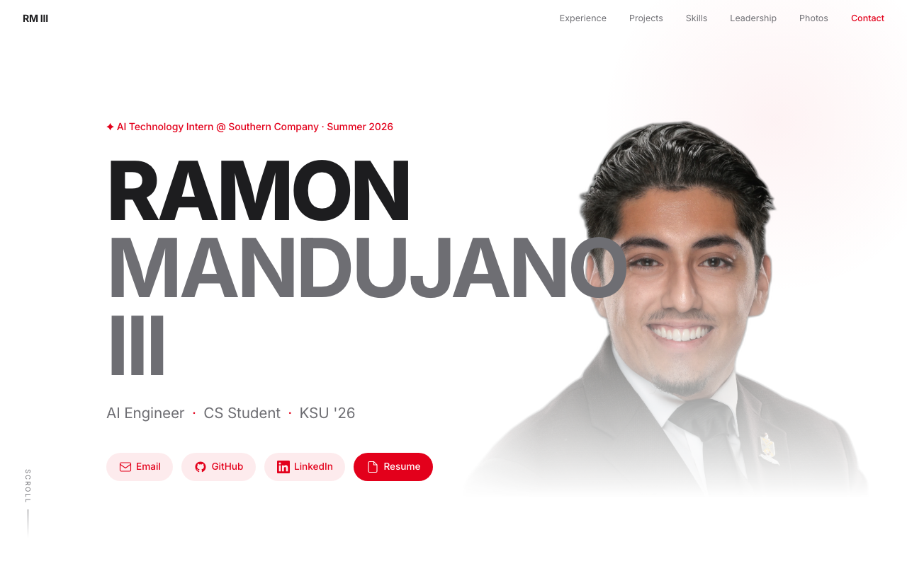 Ramon Mandujano III website screenshot